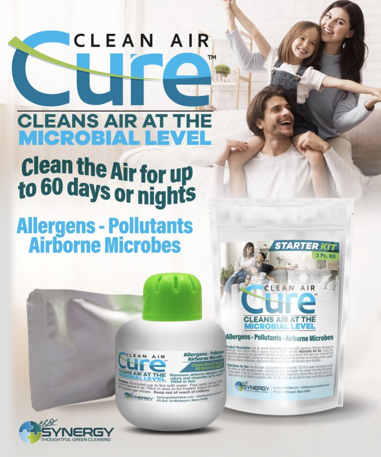 CURE cleans the air up to 60 days and nights for clean pure air.